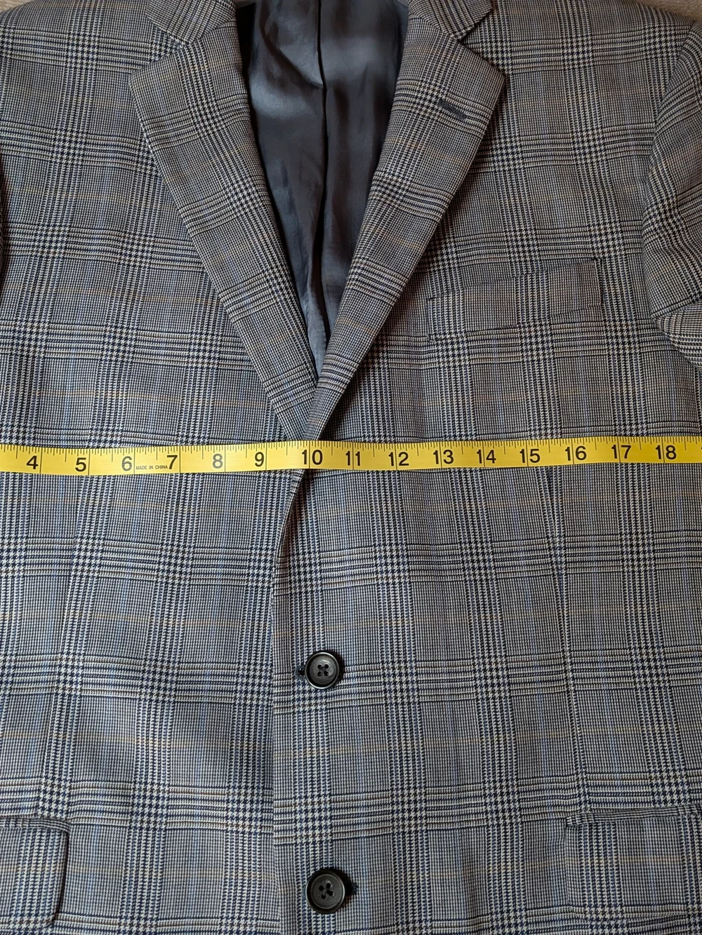 Brooks Brothers Regent Fit Men’s 42S Wool Glen Plaid Blazer Sport Coat